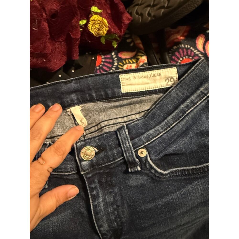 RAG & BONE classic denim 90s style designer capri jeans 29 - Picture 2 of 5